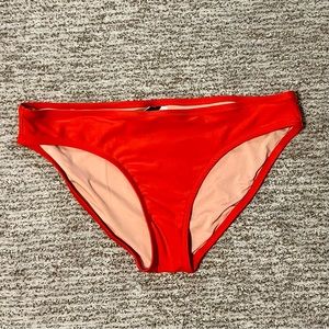 J.Crew Classic full-coverage bikini bottom (red)